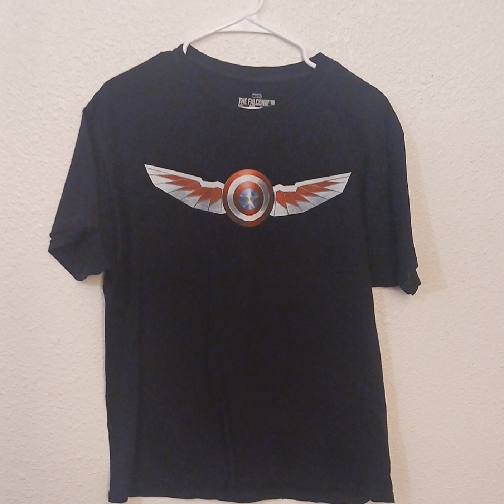 "Make Offer" Marvel Falcon And Winter Soldier Black T-Shirt